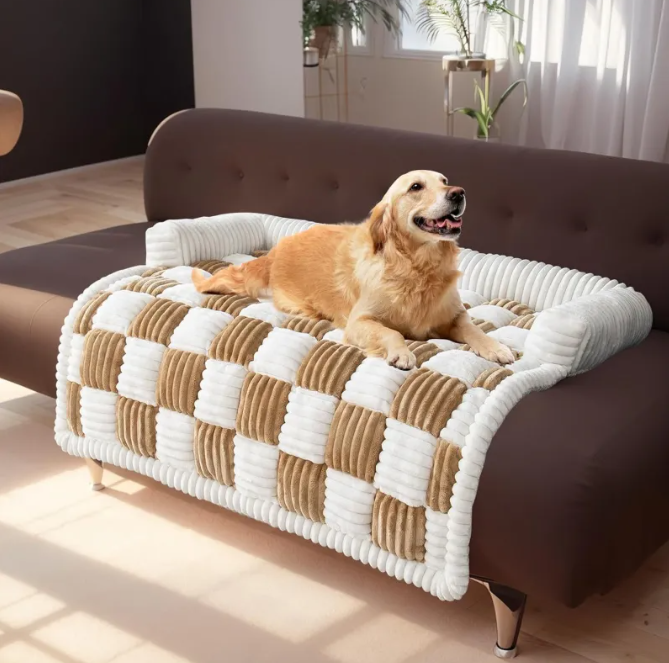 Plush Pet Bed – Thickened Warm Cozy Bed for Dogs & Cats by MeowMarket