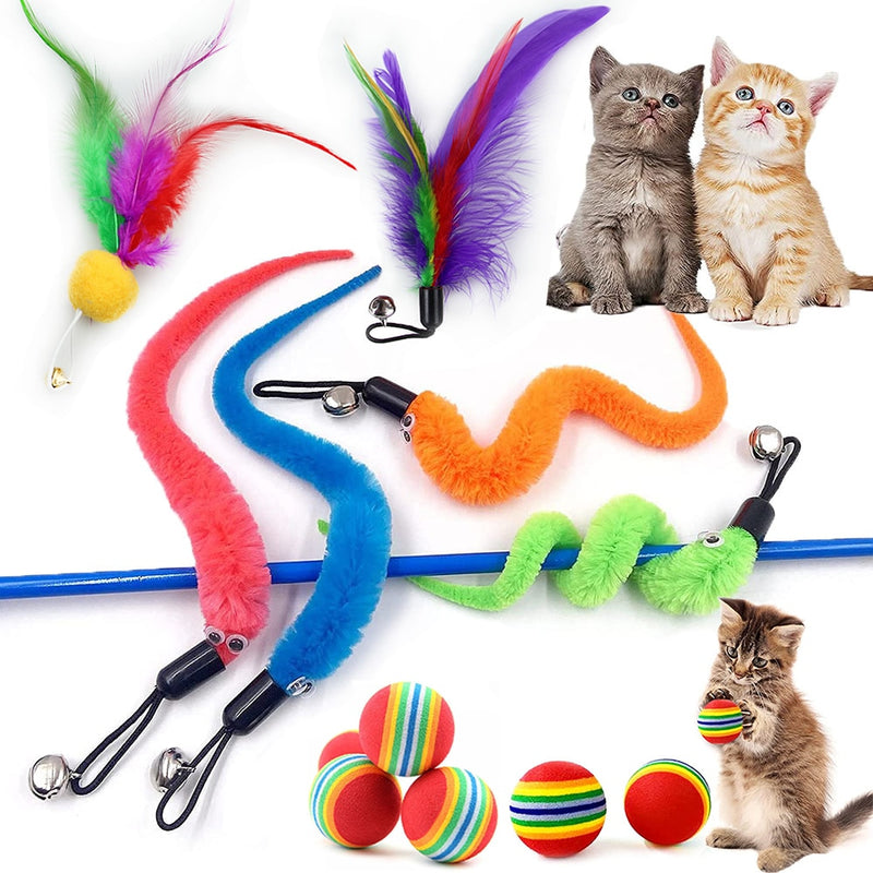 Interactive Feather and Ball Cat Toys by My Store 2