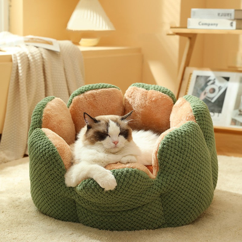 Warm Cactus Petal Pet Nest by My Store 2