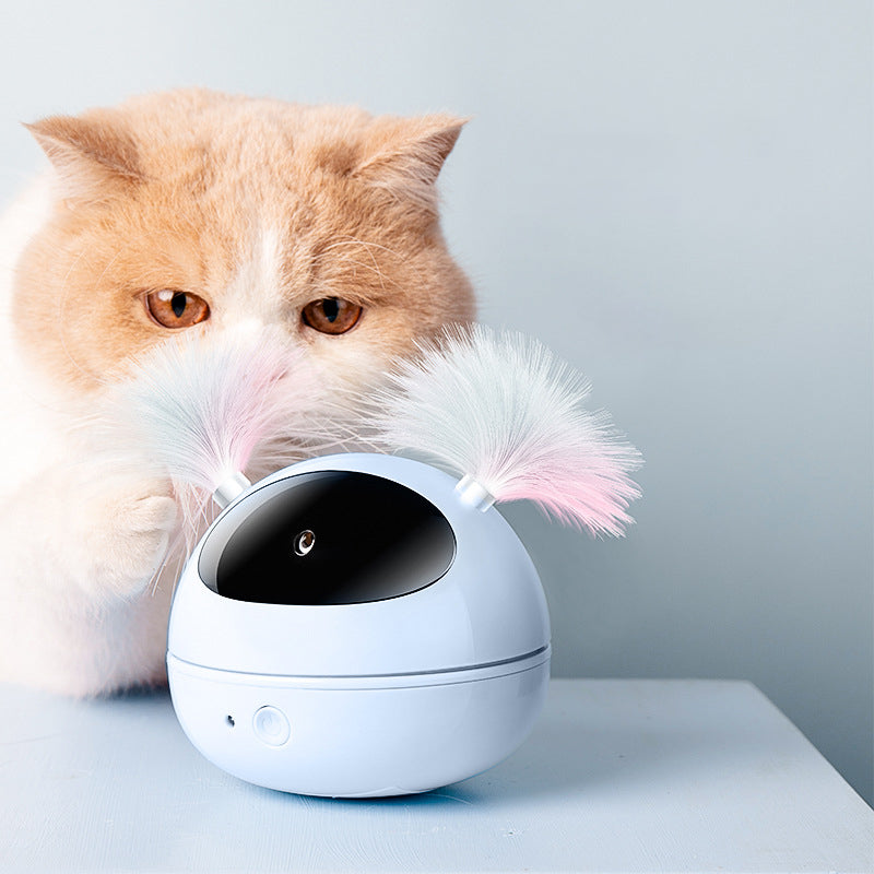 Rotating Laser Cat Feather Toy by My Store 2